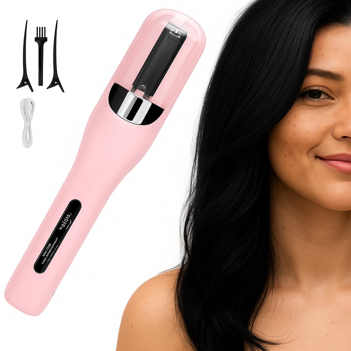 Split Ufaro Ender Pro - Gespleten Haarpunten - Split End Trimmer - Split Ender Pro 2 Mini - Split Trimmer - Dode Haarpunten Apparaat - Roze