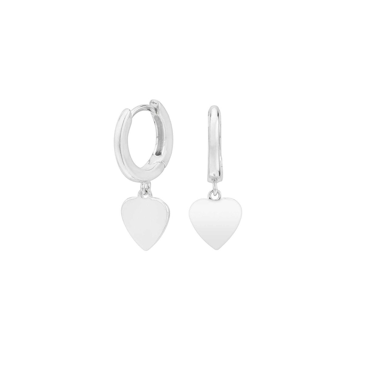 Zilveren hart oorbellen – Dreams collectie
