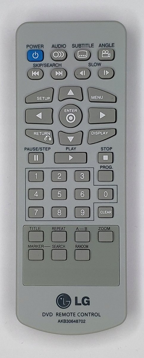 Originele LG Afstandsbediening AKB30648702 voor DVD-spelers