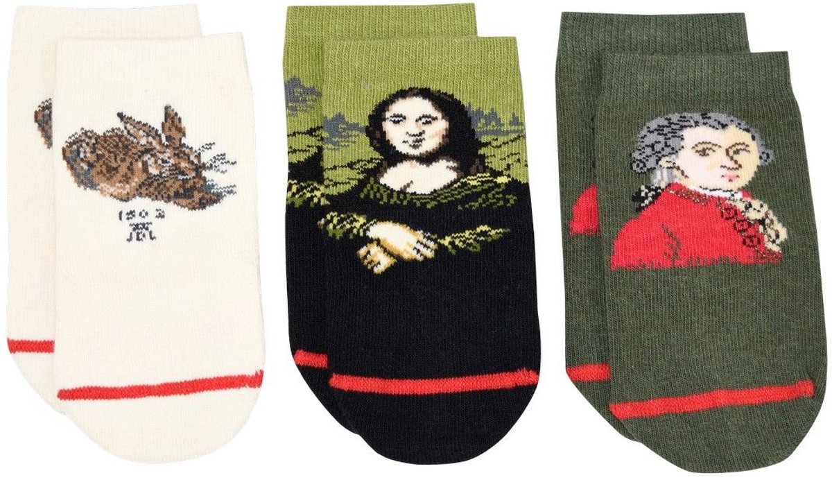 Da Vinci - Dürer - Krafft - Baby Socks - 3Pack 1 15-18 M