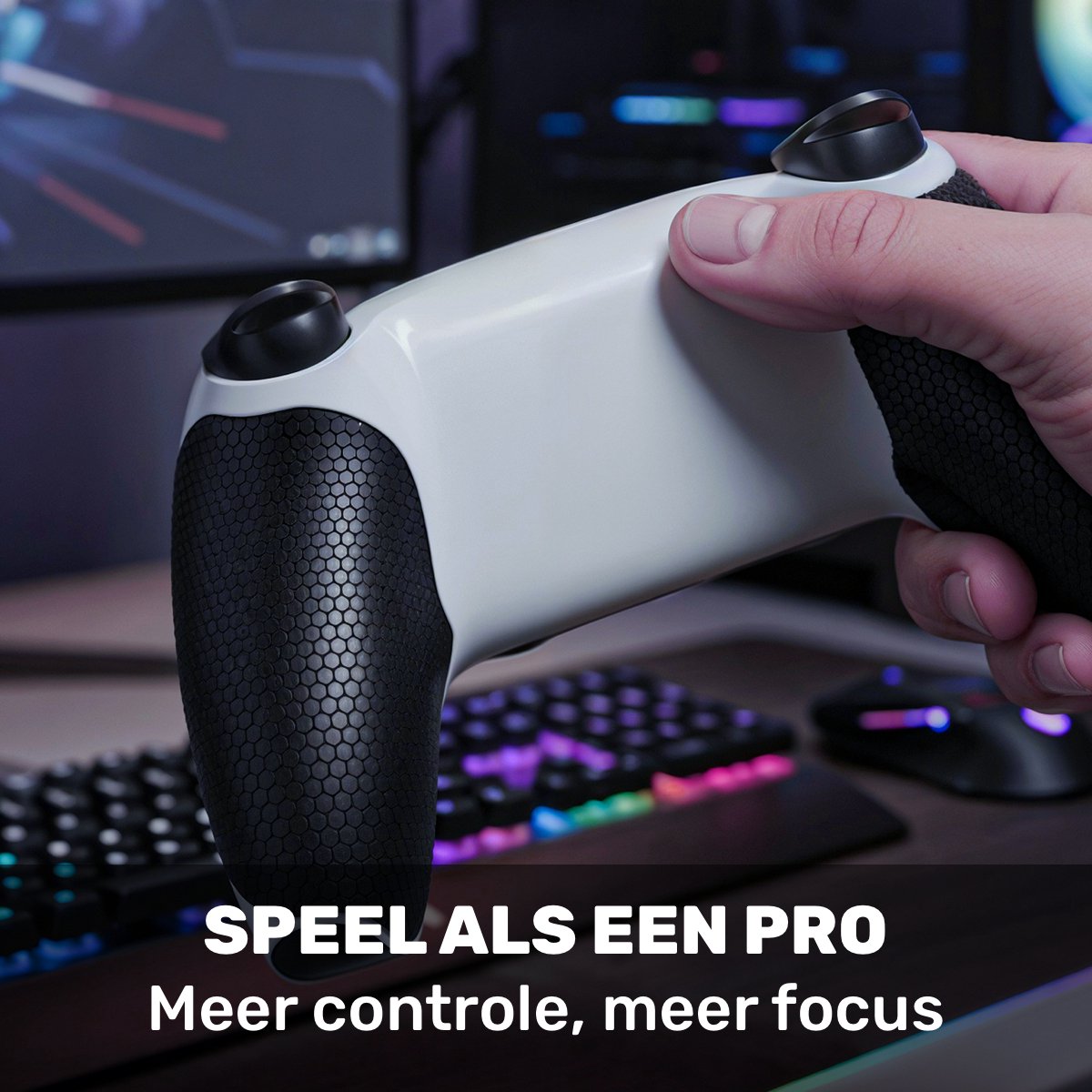 PlayVital Controllerdop voor PS5/voor PS4, Joystick Caps voor Xbox Series/ One X S, Analoog Cover Stick voor Nintendo Switch Pro Controller-zwart, stippen in reliëf en spijkers PlayVital Controllerdop voor PS5/voor PS4, Joystick Caps voor Xbox Series/ One X S, Analoog Cover Stick voor Nintendo Switch Pro Controller-zwart, stippen in reliëf en spijkers