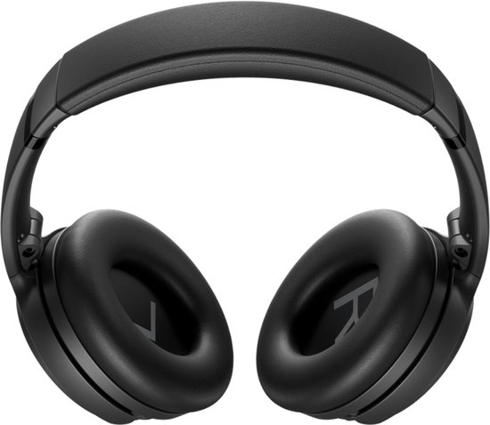 Zwarte over-ear koptelefoon met zachte oorkussens en opvouwbare hoofdband. BOSE logo subtiel zichtbaar.
