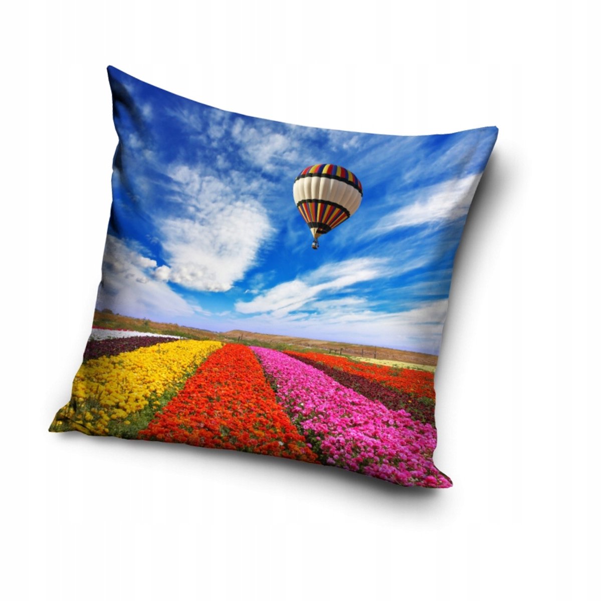 Kussenhoes 40x40 cm - Ballonnen & Bloemen - Kinderkamer