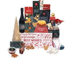 kerstpakket Christmas Time - Met Ledkerstboom en diverse lekkere kerstproducten