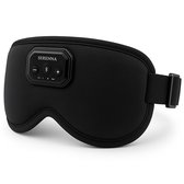 Serenna® Bluetooth Slaapmasker - Oogmasker met Ingebouwde Speakers - Ideaal voor Zijslapers - 100% Verduisterend - Voor Diepe Slaap, Snurken en Reizen - Vrouwen en Mannen