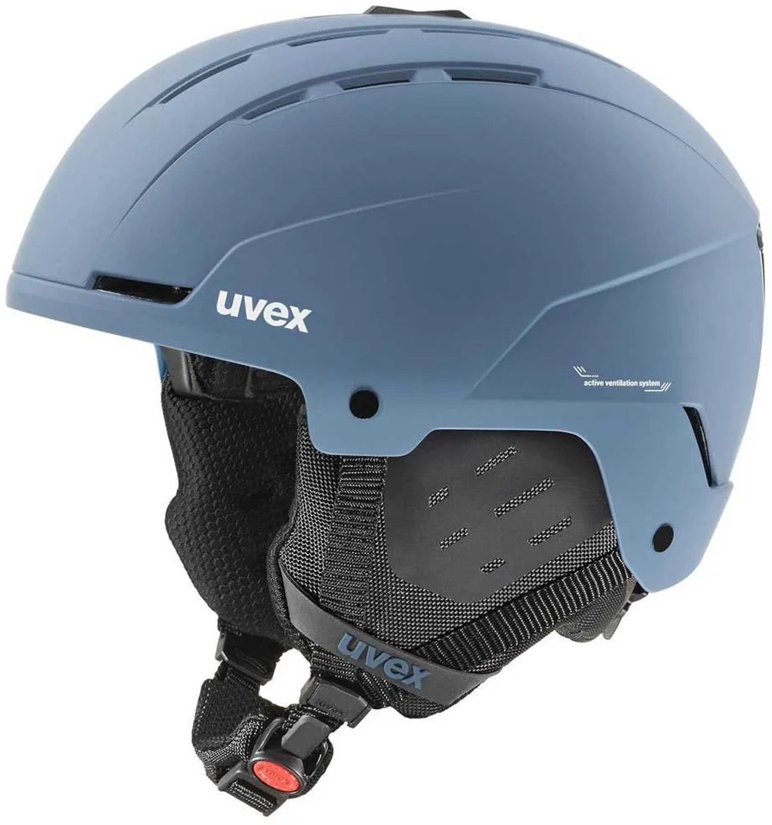 Skihelm Uvex Stance Stone/Blue Matt-58 - 62 cm