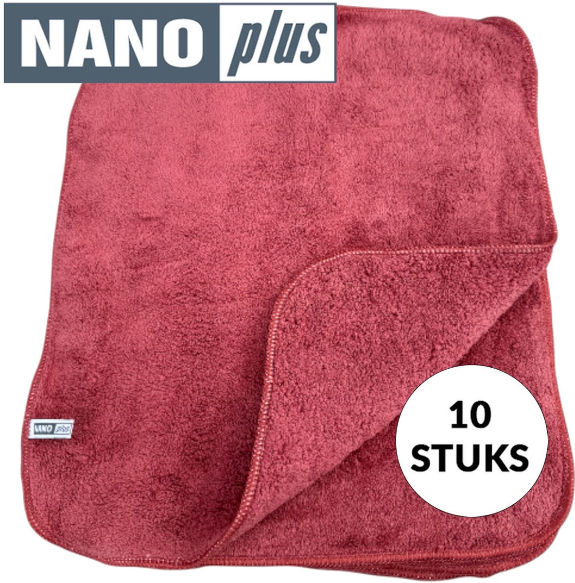 10x Nanodoek/Nanoplus/Vaatdoek/36x31/Terracotta