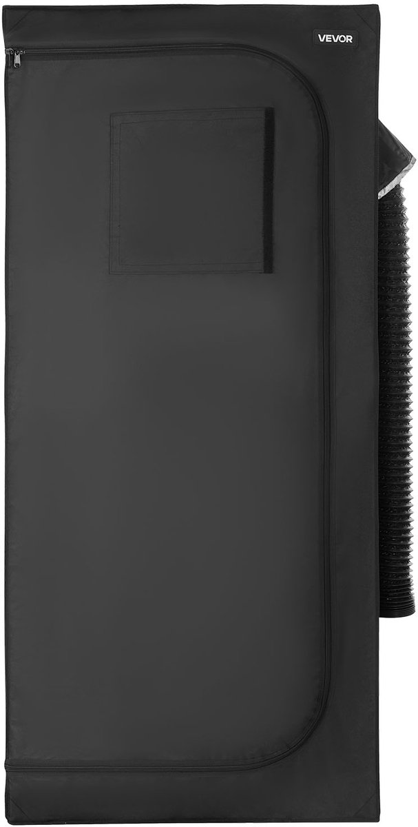 VEVOR Kweektent, 80x80x180 cm, Binnenplantentent met Full-spectrum LED-kweeklamp en Ventilatiesysteem, Kweekkast 600D Sterk Reflecterende Mylar, Kweektenten, Kas voor Bloemen en Groenten