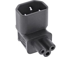 C5 - C14 voeding adapter haaks / zwart