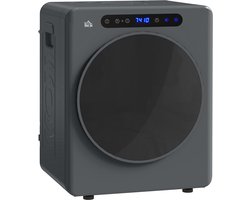 HOMCOM Wasdroger Roestvrij staal, ABS 49L x 43B x 61H cm Grijs