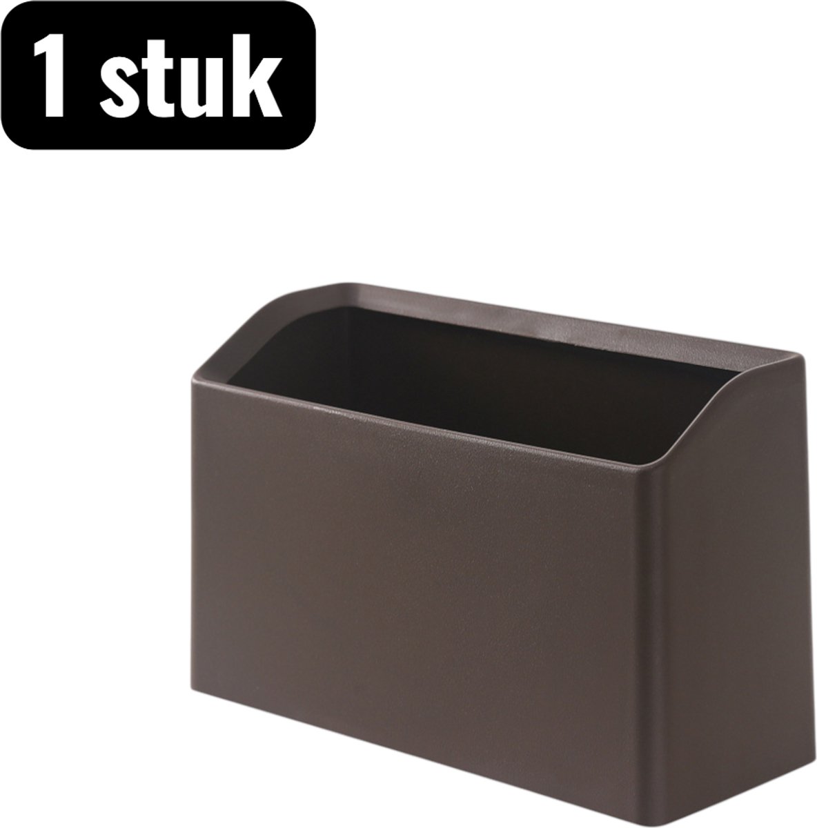 1 stuk - Prullenbak - Mini-prullenbak - Mini Bureau Prullenbak - Bureau organizer box - met individuele binnenbox - geschikt voor bureau organisatie - De kleur van koffie