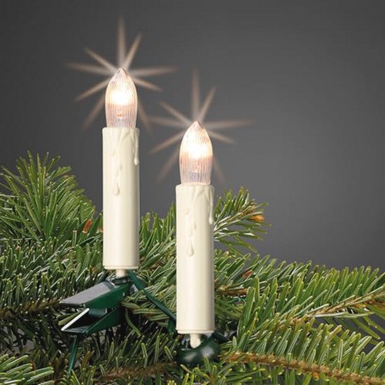 Verlichte Mini-Lichtketting met 15 Kaarsen - 9,8 m Binnenverlichting voor Kerstdecoratie