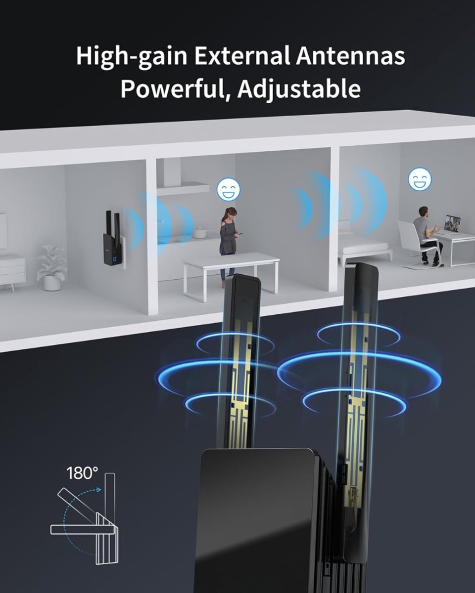 Lexium Wifi Versterker Stopcontact - Betere Wifi Signalering - afbeelding 2