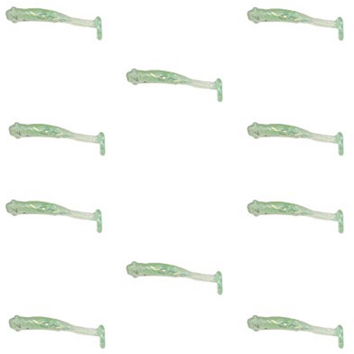 Mini Softbaits Rubber Vissen voor Forel en Roofvis - Verpakt per 10 Stuks