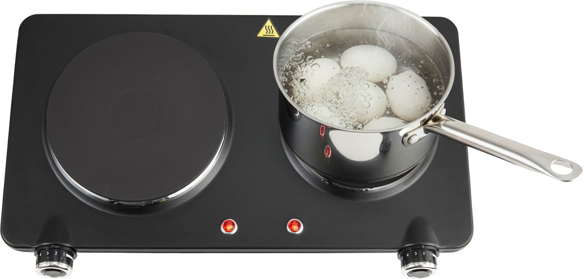 Inventum KP602B - Vrijstaande Elektrische Kookplaat - Zwart