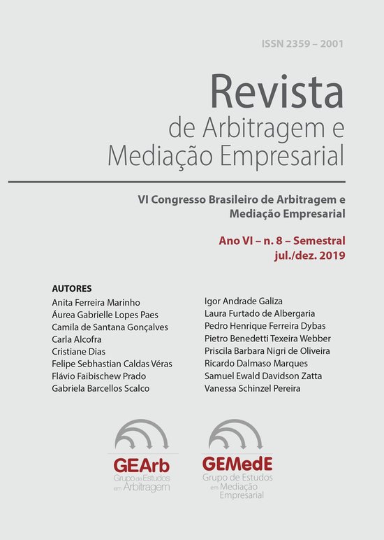 Ano VI Jul/Dez 2019 1 - Revista de Arbitragem e Mediação E ... - cover