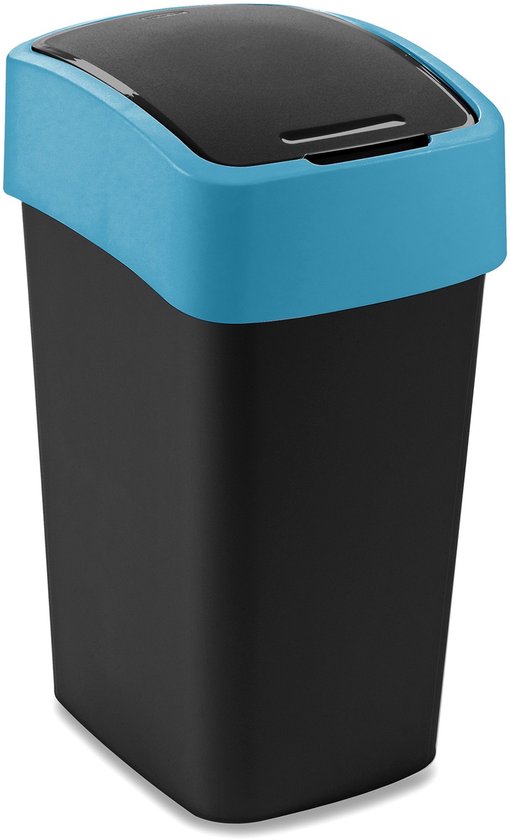 Curver Compatta Prullenbak 50L - Grijs/Zwart kopen