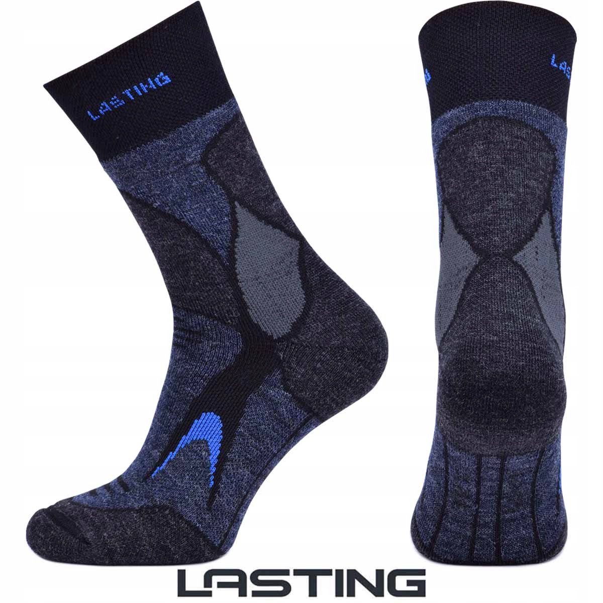 Lasting TRX Merino Wolsokken Zwart