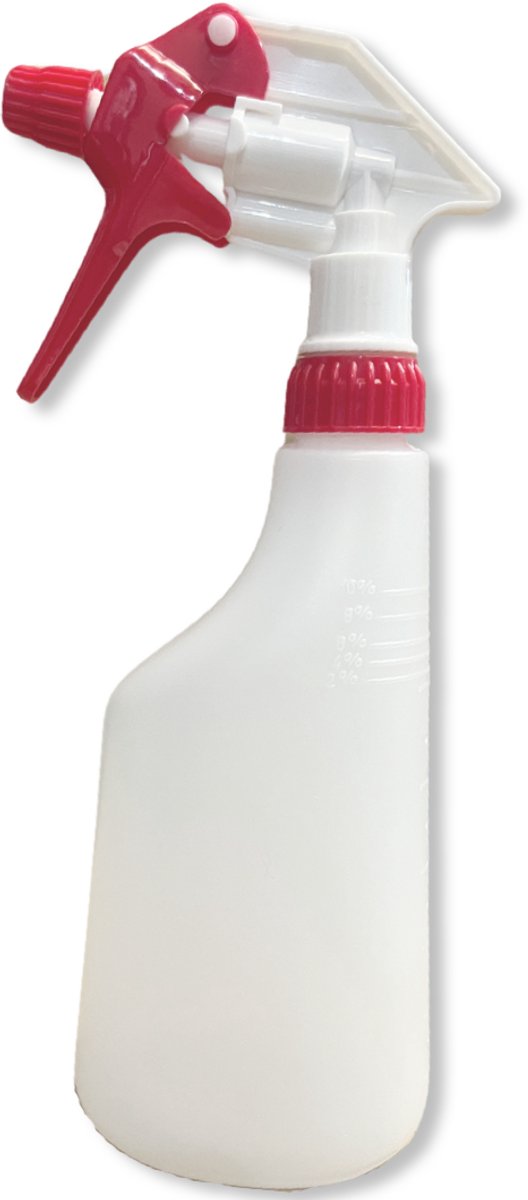 MAUS sprayflacon leeg - 5 stuks spray bottle rood - kunststof sprayer 600 ml - Plantenspuit met trigger