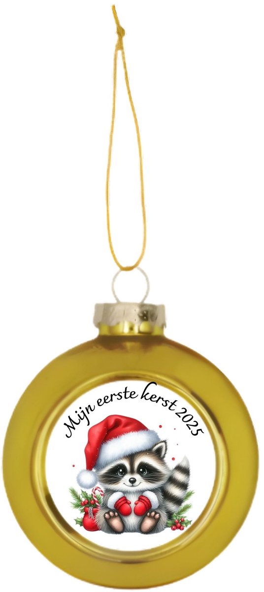 Mijn eerste kerst 2025- Kerstbal- Baby cadeau