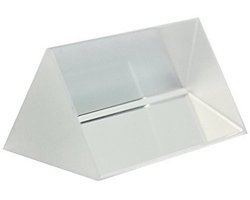 Optische glazen driehoek prisma voor fysica onderwijs en lichtspectra