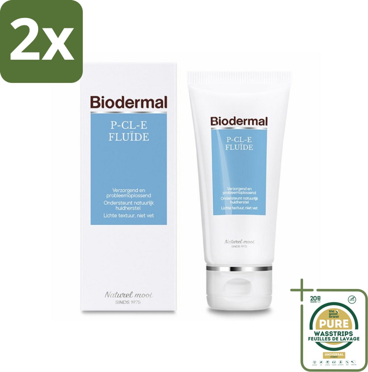 Biodermal Fluide P-CL-E 50 ml - Voordeelverpakking - 2 stuks - Huidherstel - Droge huid