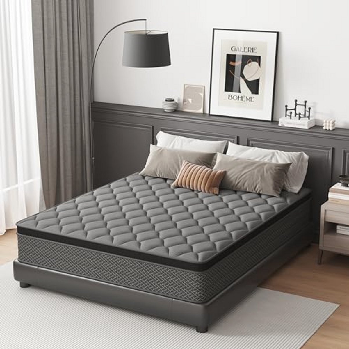 Hybride Matras 90 x 200 cm - Geschikt voor Kinderen en Volwassenen - Hardheidsgraad H3 - A