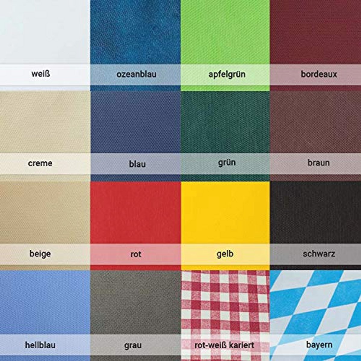 Statafelhoes van stofachtig vlies met lotuseffect - Wit 70-80 cm Ø