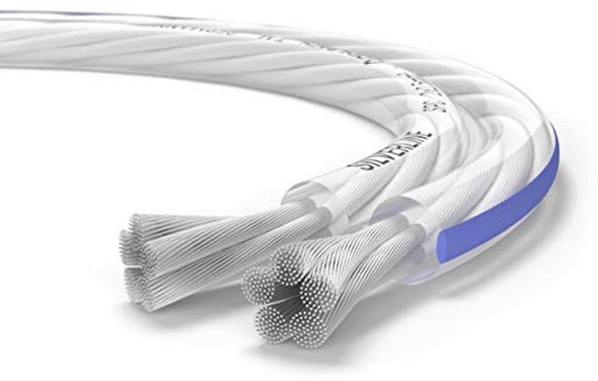 Stereo HI-FI Luidsprekerkabel 20 m met Verzilverde Koper 2 x 2,5 mm² en Mini-Spool