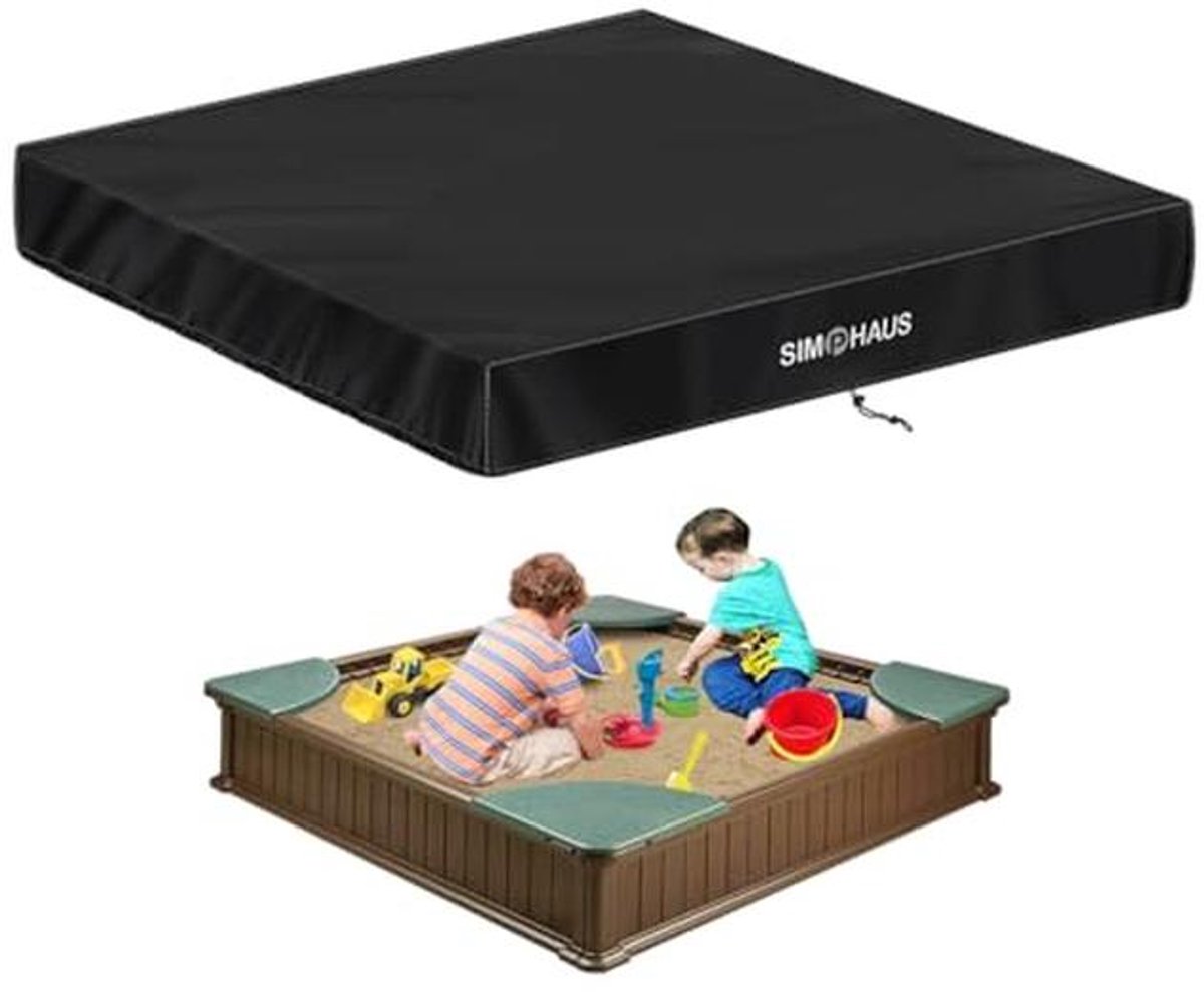 Waterdichte Zandbakafdekking 155x155cm met UV-bescherming en Trekkoord