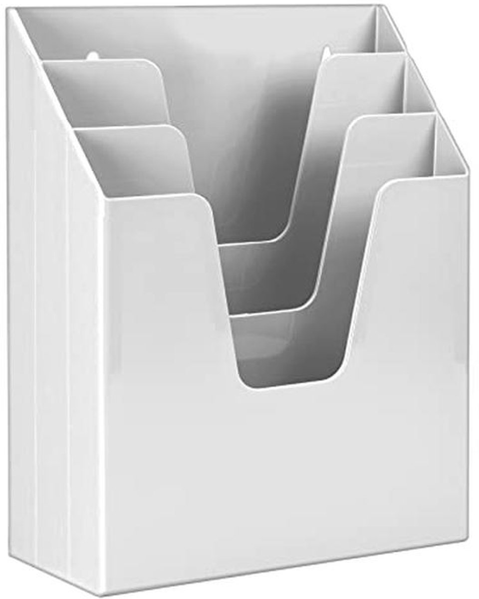 Verticale Bureau Organizer met 3 Vakken voor Documenten en Mappen