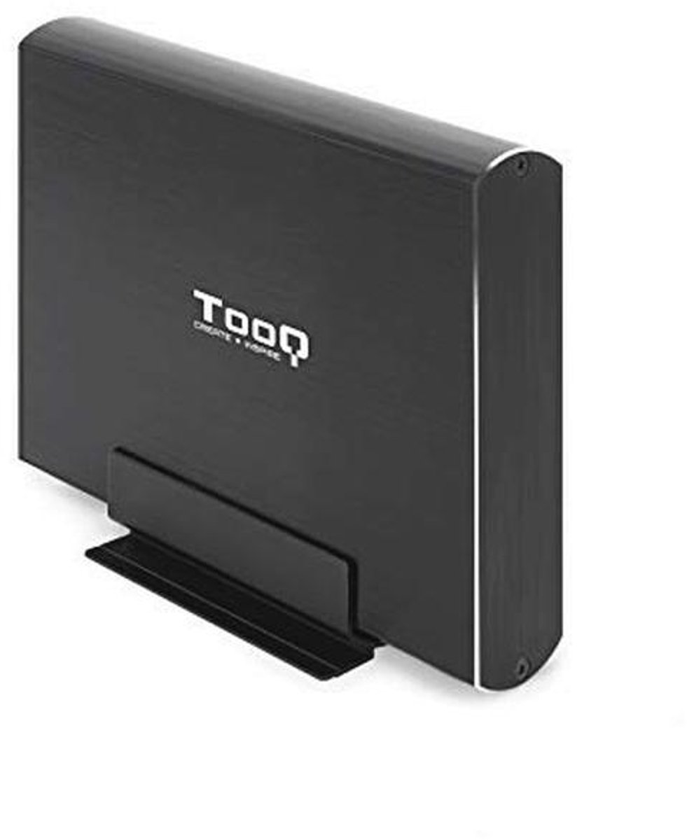 Harde schijfbehuizing voor 3,5 inch HDD (SATA I/II/III, USB 3.0), aluminium, LED-display, zwart