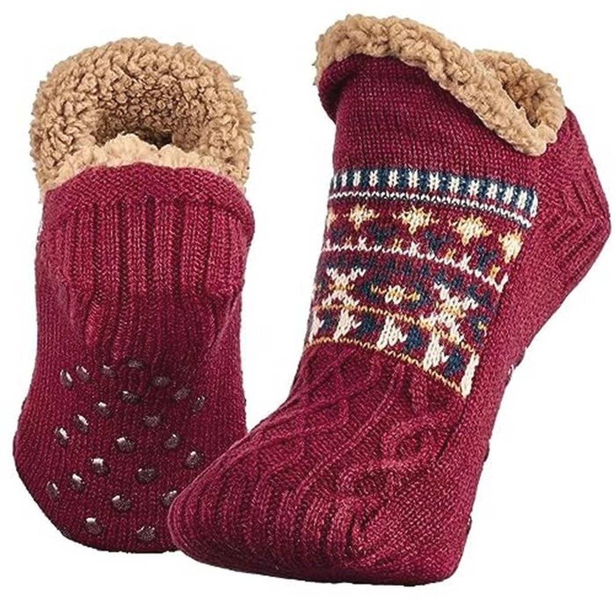 Pluizige Slippersokken met Antislip Grijpers voor Dames en Heren
