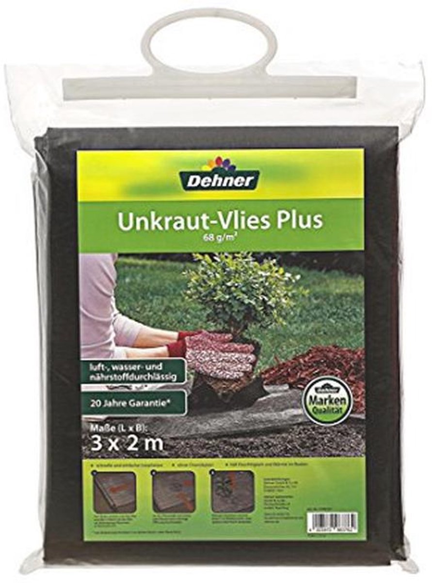 Tuin onkruiddoek Plus - 3 x 2 m - duurzaam zwart weefsel