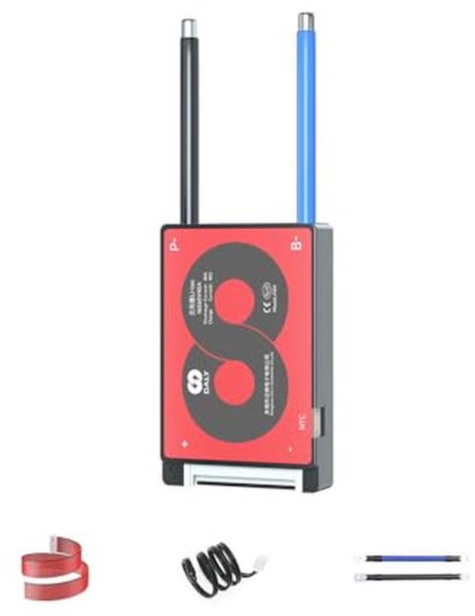 BMS Beschermbord 3S-24S 15A tot 200A met Balancer Draad en Temperatuursensor voor Lithium Accupakket (Li-ion 16S 60V, 40A)