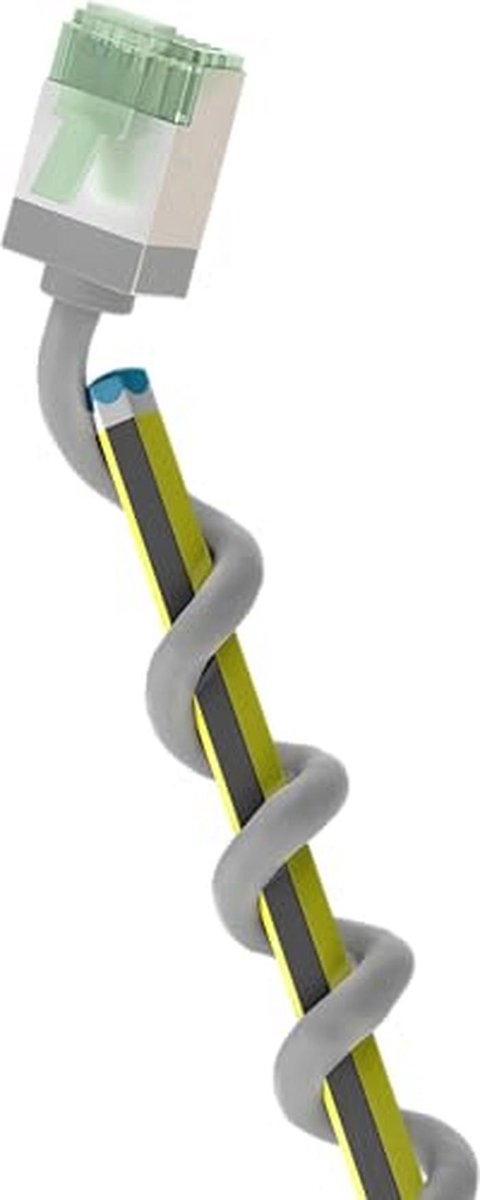 Ultraflexibele CAT 8.1 Patchkabel met Korte Stekkers - 40 Gbit/s, 2000 MHz, LSZH - 2m Grijs