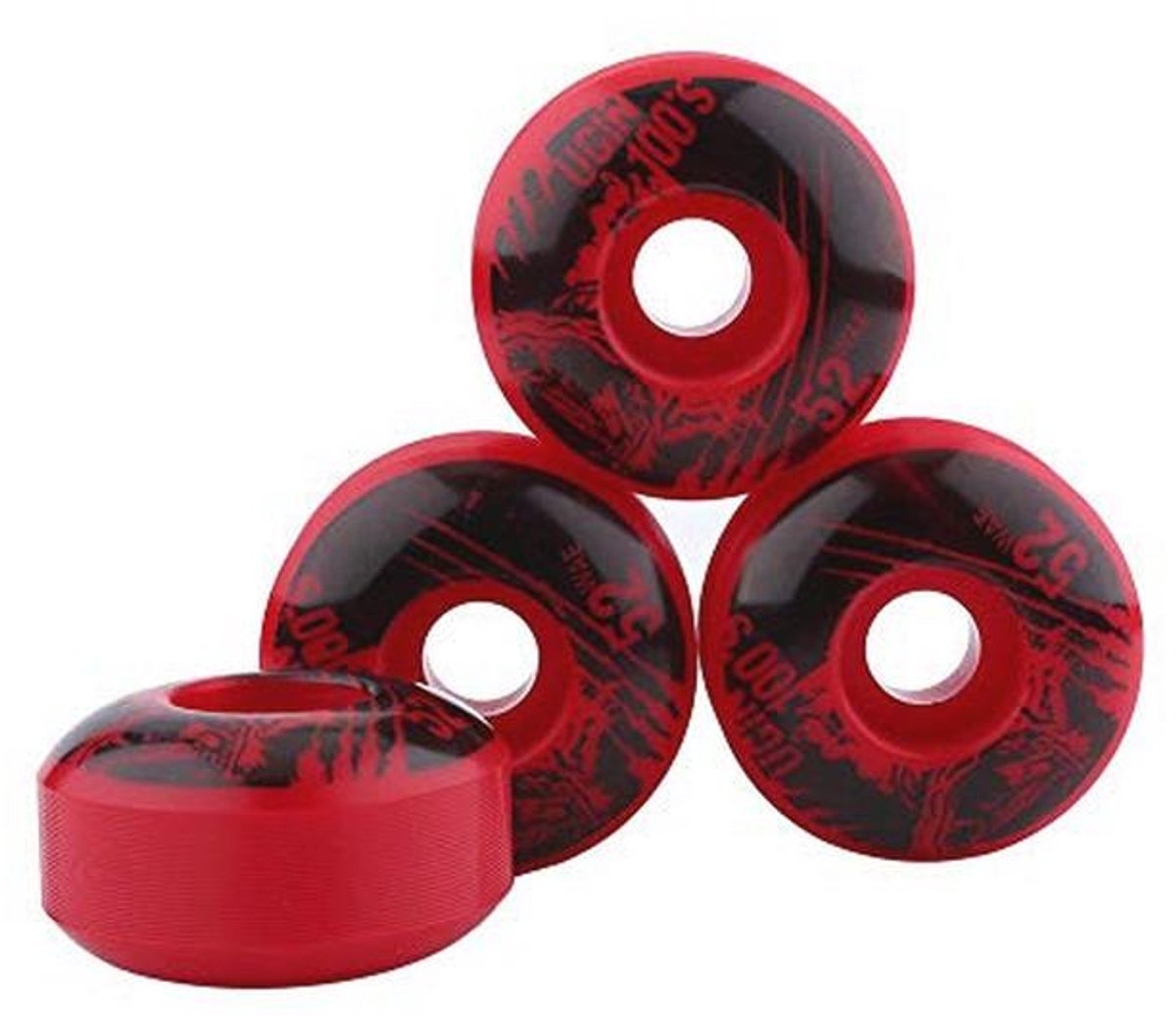 Duurzame Longboard Wielen 52 mm voor Elektrisch Skateboard 3 Stuks Rood