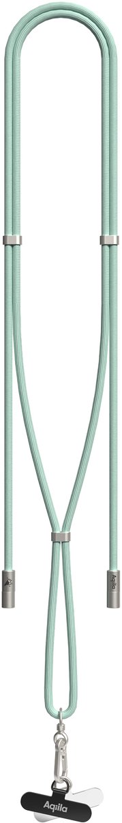 Aqiila 2-in-1 Lanyard Laad- & Sync-kabel Lightning naar USB C, 30W - Telefoonkoord Universeel met oplaadkabel - Telefoonketting geschikt voor iPhone, groen