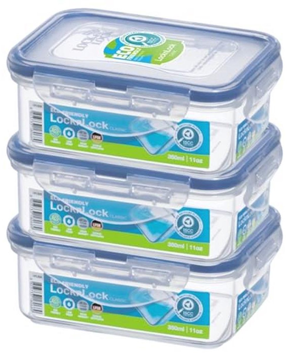 Opslagdozen 350 ml – Set van 3, Ideaal voor Keuken en Organisatie
