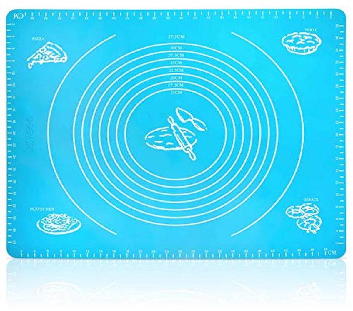 XXL Silicone Baking Mat 50 x 40 cm - Perfect for Pizza, Pastry and Dough