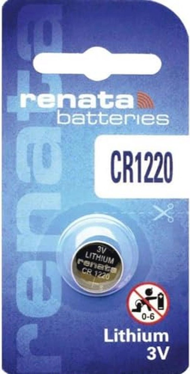 Lithium Knopbatterij CR1220 - 40 mAh