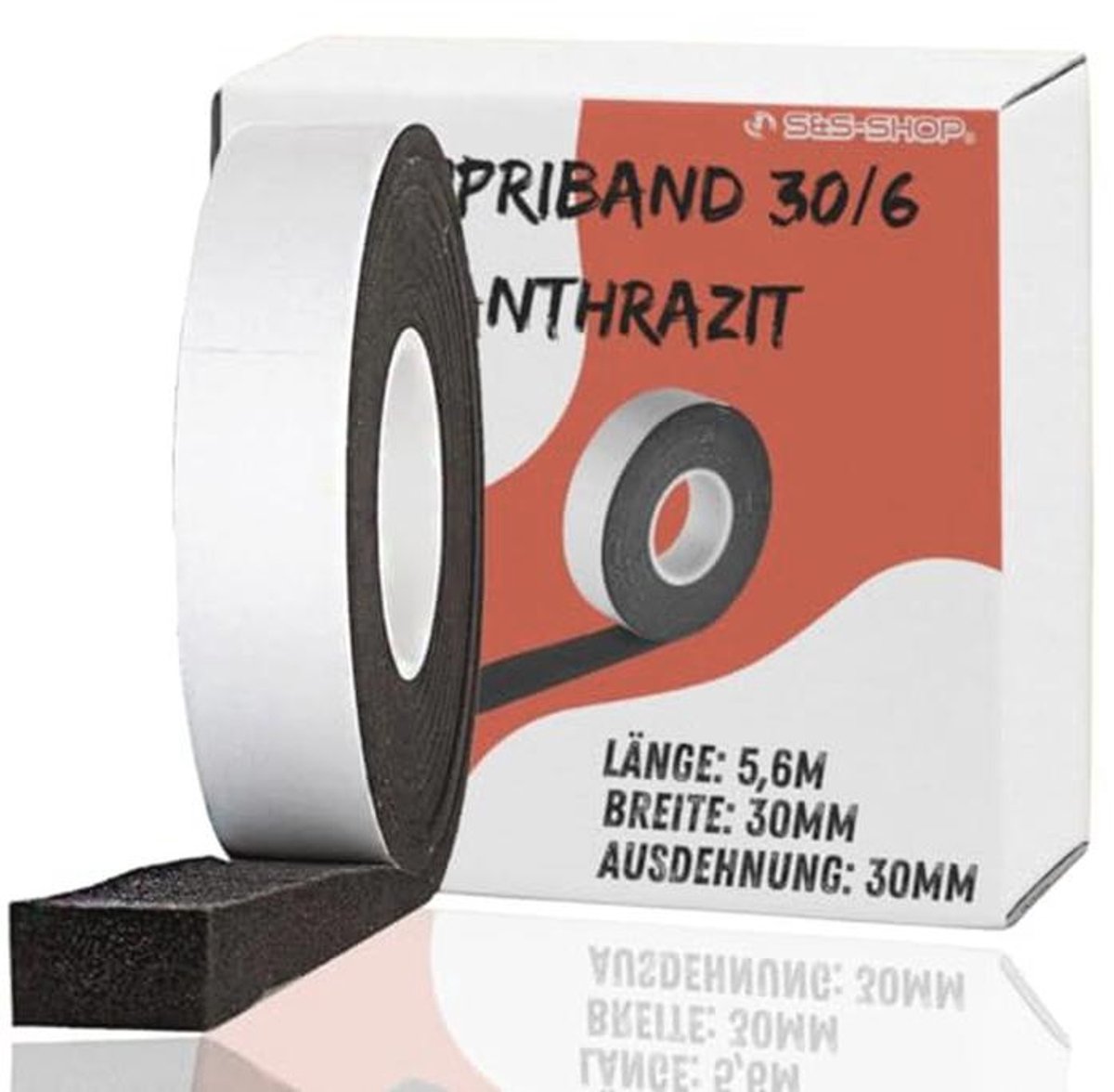 Afdichtband 30 mm, 5,6 m lange, voor voegbreedte 6-24 mm