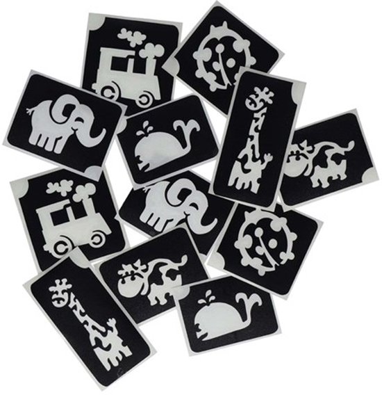 Superstar - Glitter tattoo Sjablonen Cute (12 stuks)