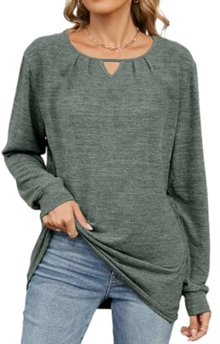 Dames Pullover Lange Mouwen Ronde Hals Casual Sweatshirt