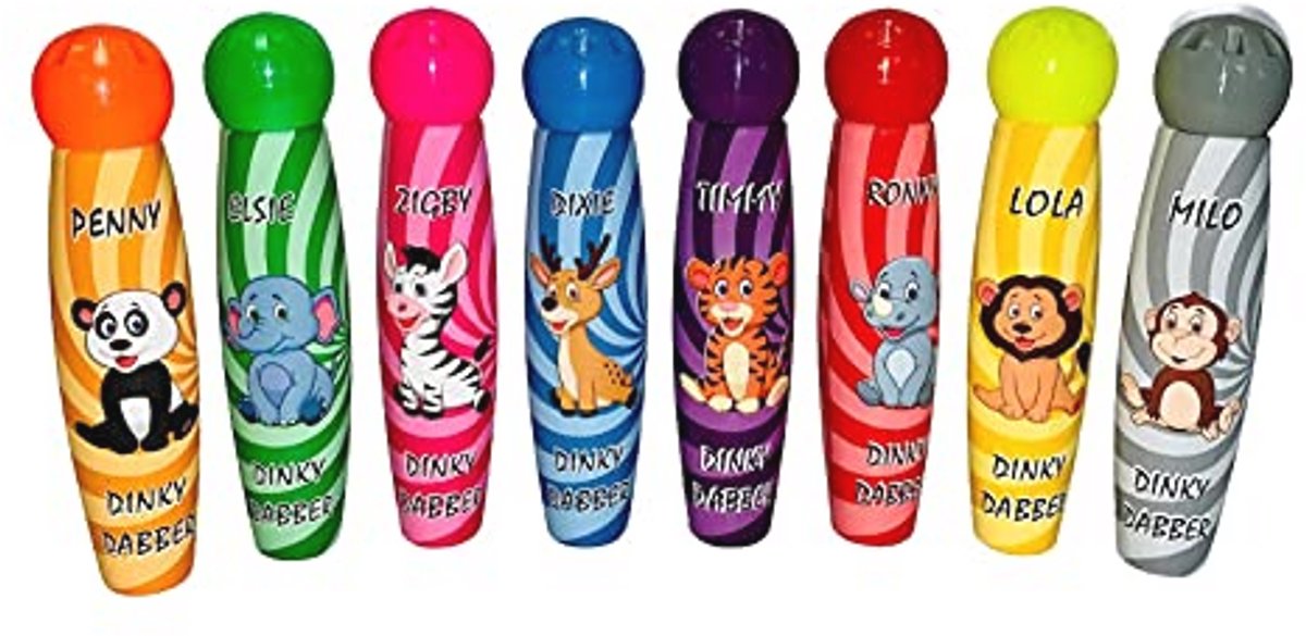 Dinky Bingo Dabbers met Dieren Thema - 8 Stuks voor Bingo