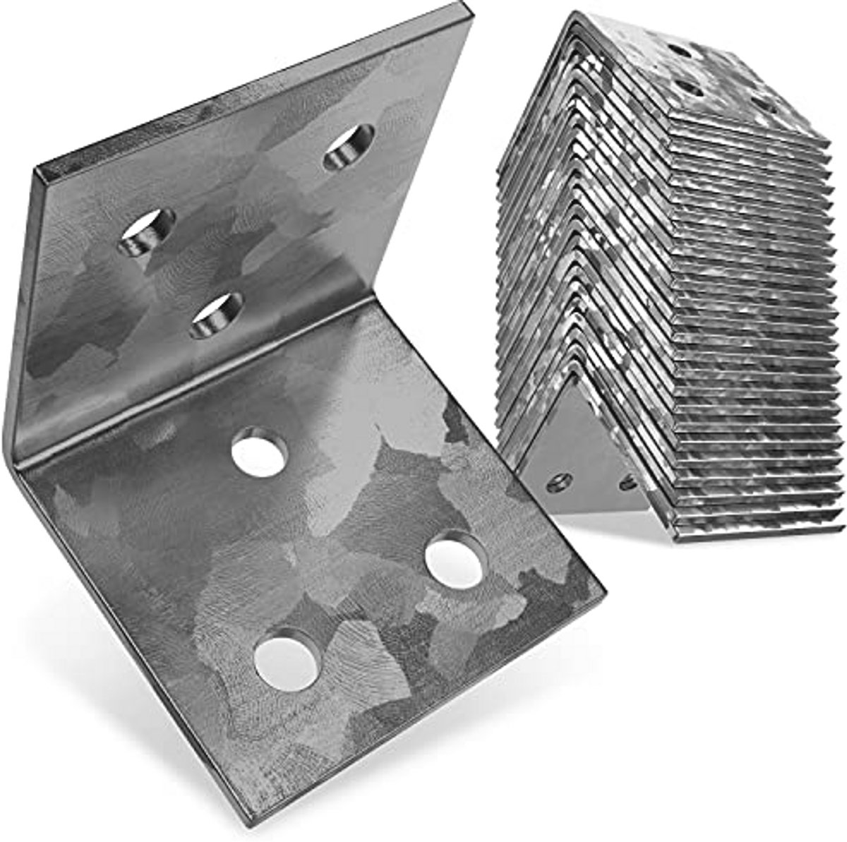 Premium Hoekverbinders 25 Stuks - Roestvrij Stalen Hoekhouders voor Zware Belasting - 40 x 40 x 40 x 2 mm
