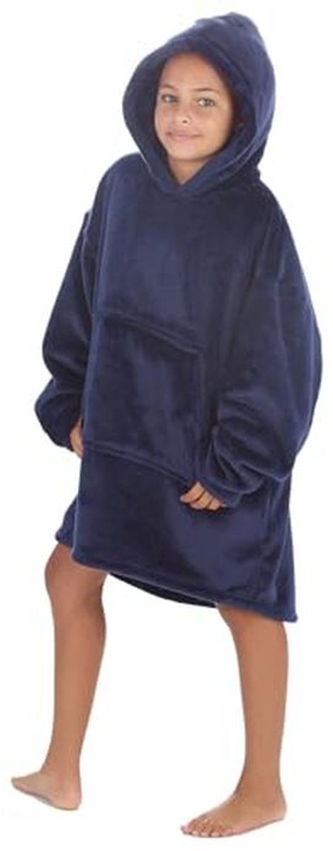 Oversized pluche fleece knuffeldeken hoodie voor volwassenen en kinderen — cadeau in Mode & Accessoires - foto 3