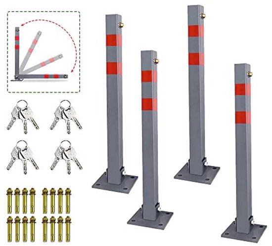 Kunststof parkeerpalen, anti-rampalen en afzetpalen