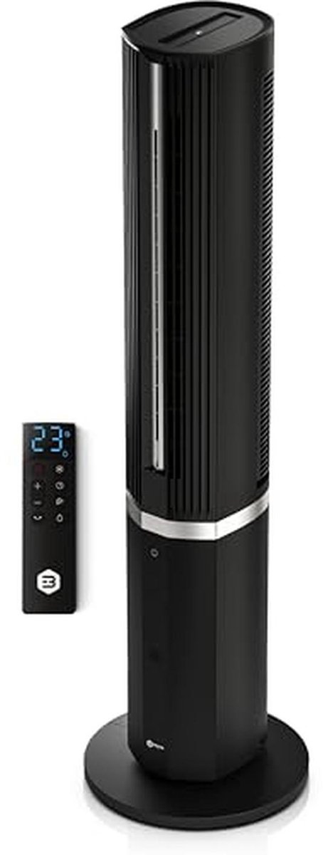 5-in-1 mobiele airconditioning en ventilator zonder afvoerslang – luchtkoeler, luchtreiniger en luchtbevochtiger met timer