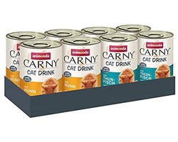 animonda Carny Cat Drink, aanvullend voer voor katten, mixpack met kip + tonijn, 8 x 140 ml